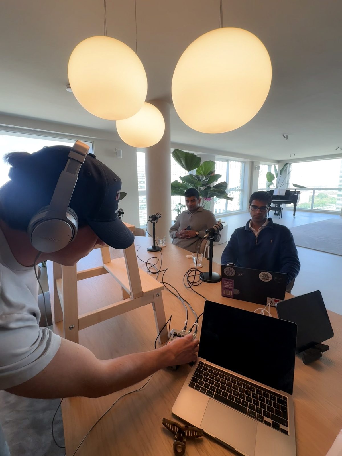 Recording an episode of The Sophron Network in Amsterdam